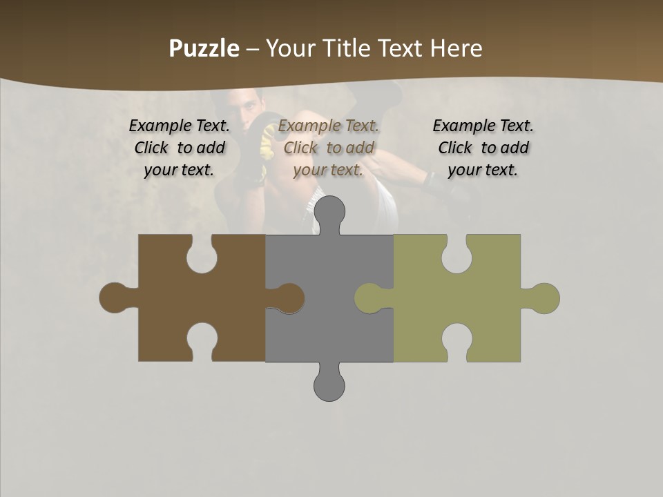 Karate Young Strong PowerPoint Template