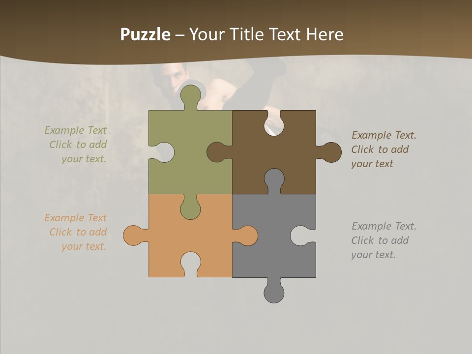 Karate Young Strong PowerPoint Template