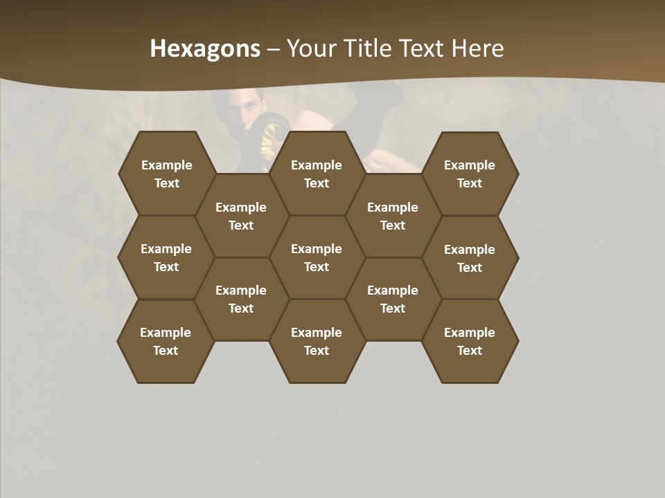 Karate Young Strong PowerPoint Template