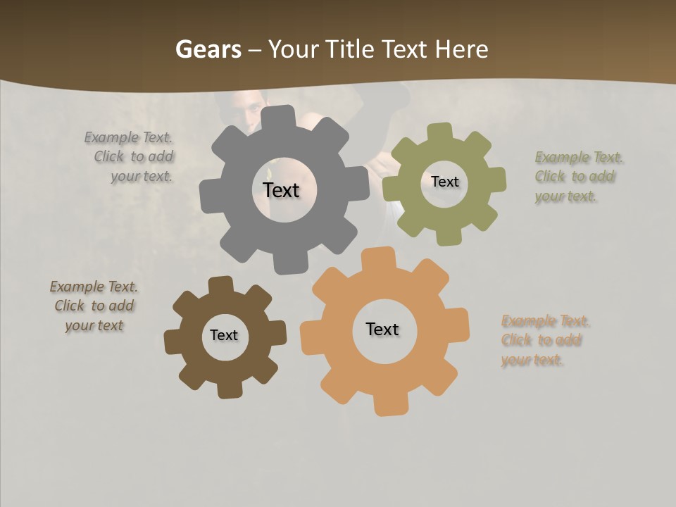 Karate Young Strong PowerPoint Template