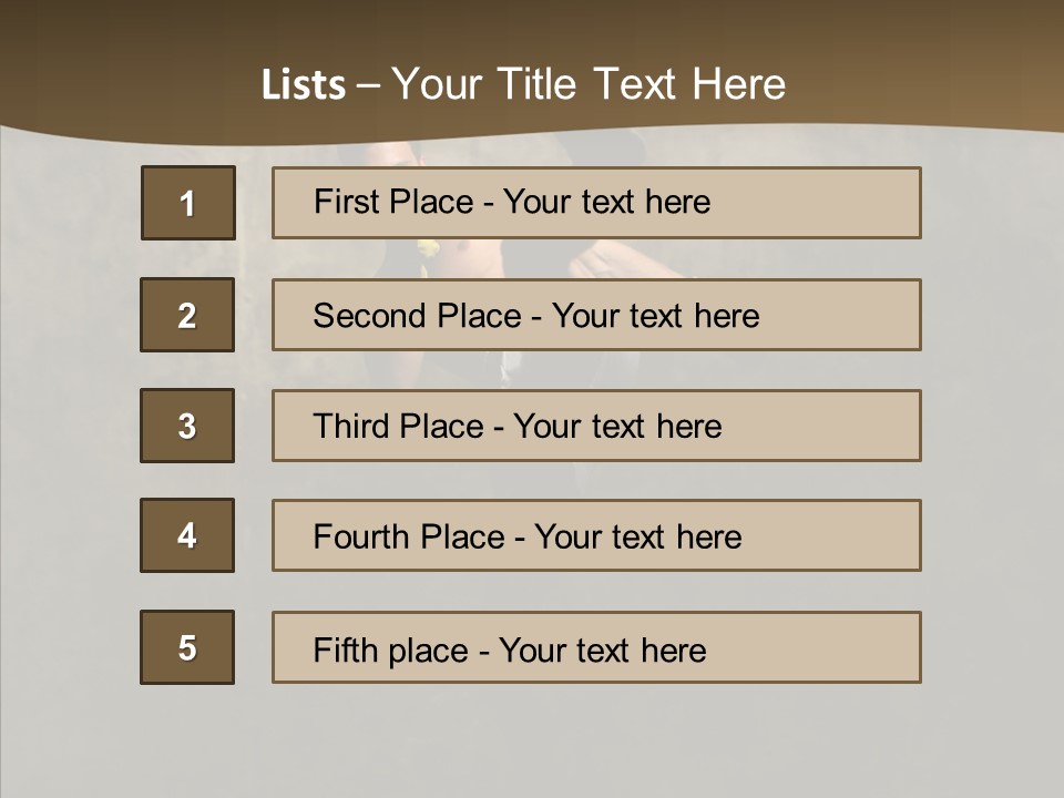 Karate Young Strong PowerPoint Template