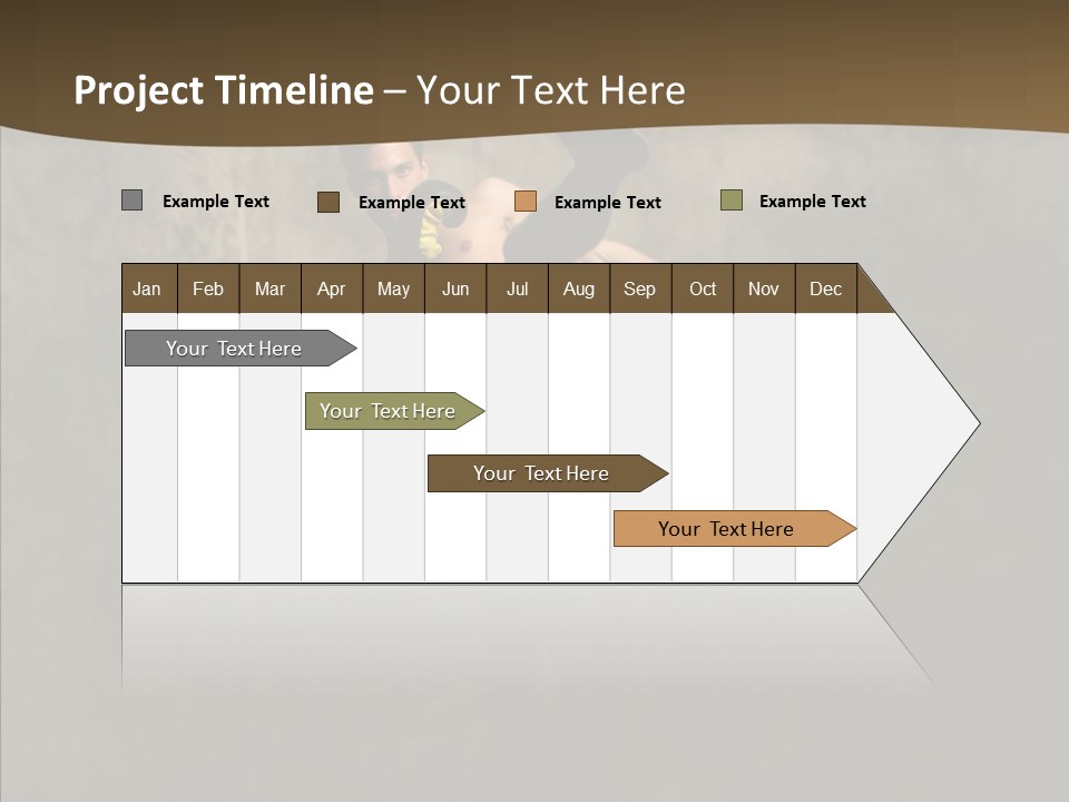 Karate Young Strong PowerPoint Template