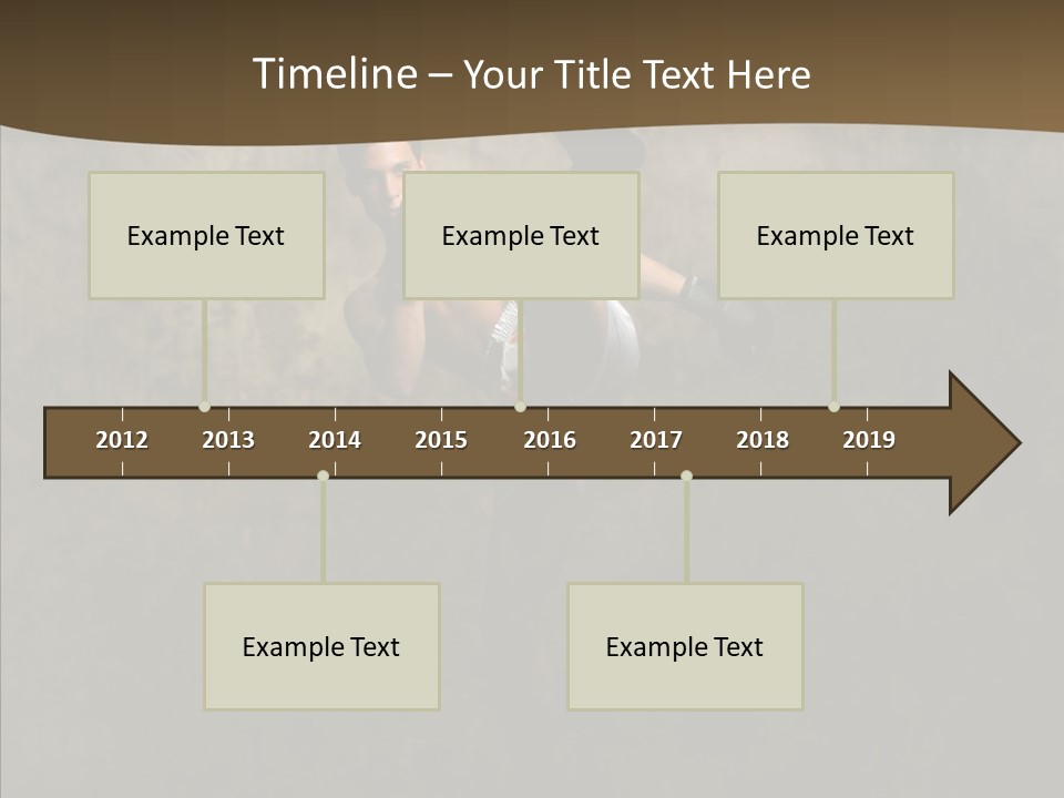 Karate Young Strong PowerPoint Template