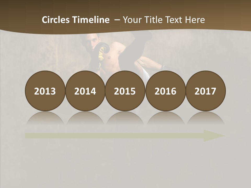 Karate Young Strong PowerPoint Template