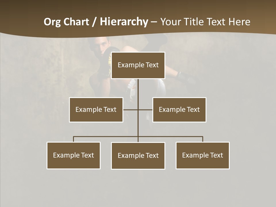 Karate Young Strong PowerPoint Template