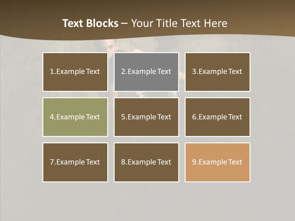 Karate Young Strong PowerPoint Template