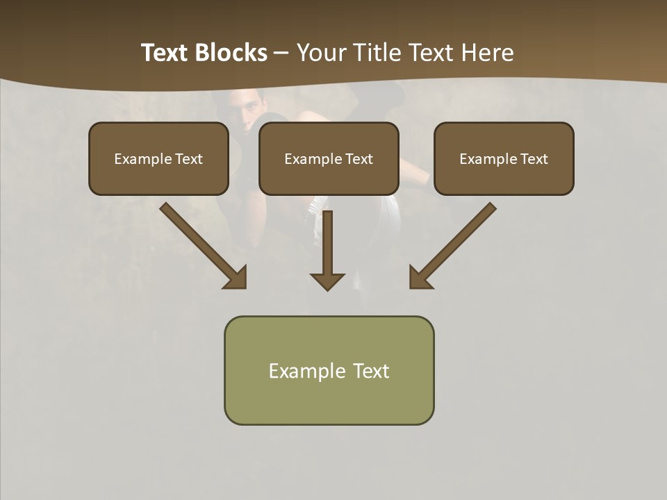 Karate Young Strong PowerPoint Template