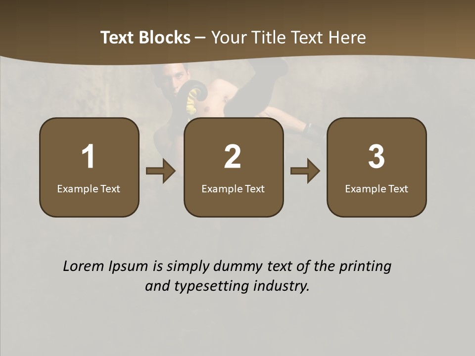 Karate Young Strong PowerPoint Template