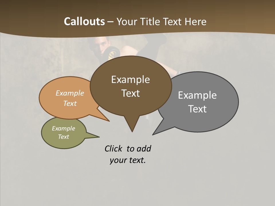 Karate Young Strong PowerPoint Template