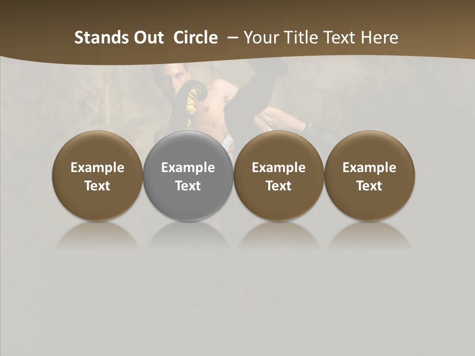 Karate Young Strong PowerPoint Template