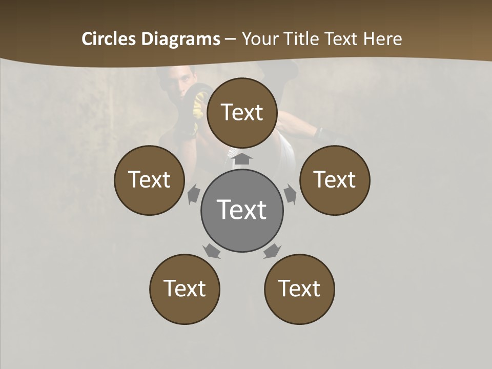 Karate Young Strong PowerPoint Template