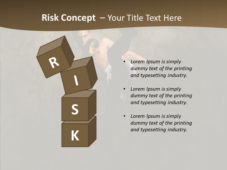 Karate Young Strong PowerPoint Template