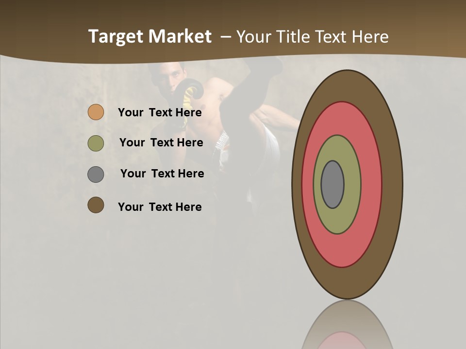 Karate Young Strong PowerPoint Template