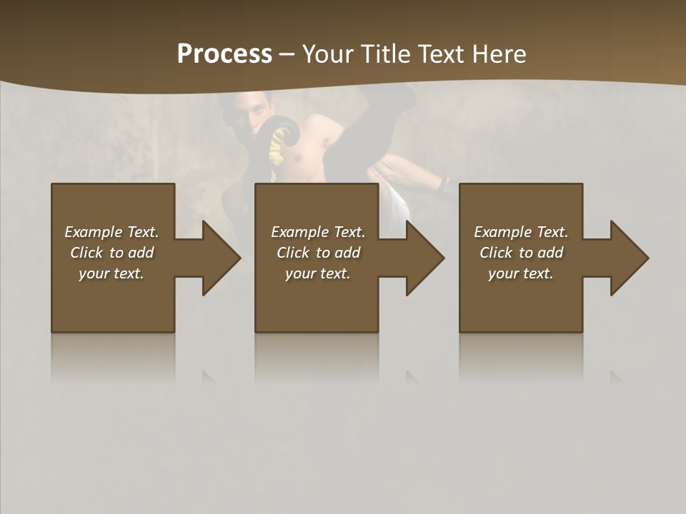 Karate Young Strong PowerPoint Template