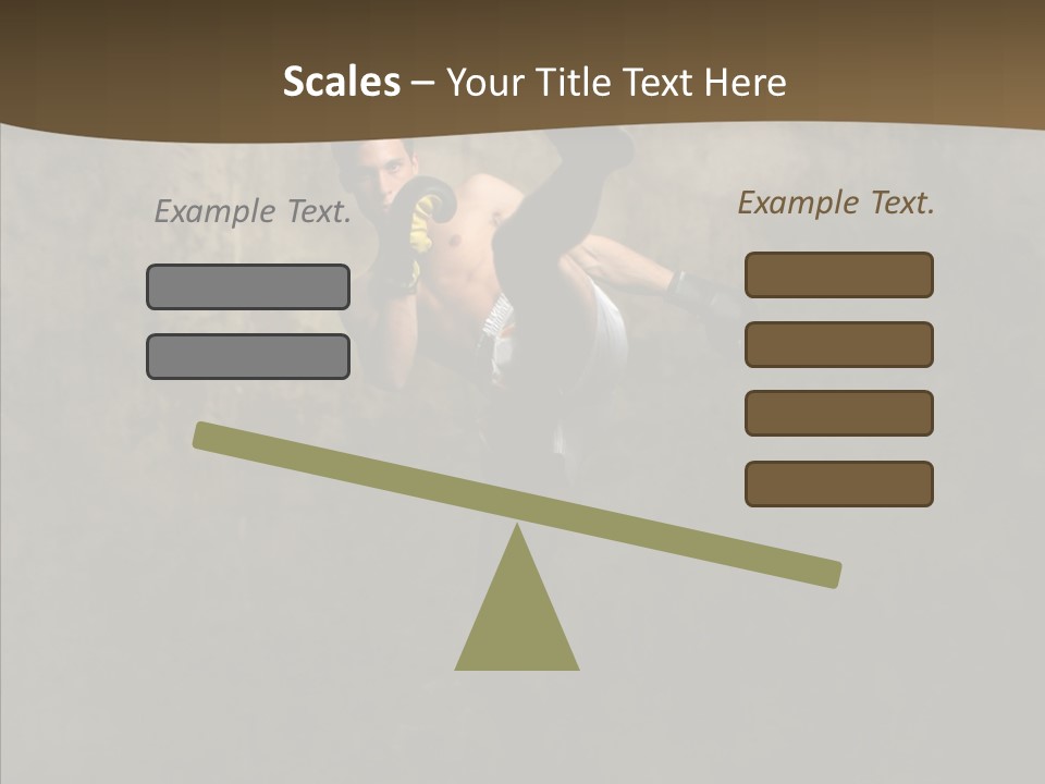 Karate Young Strong PowerPoint Template