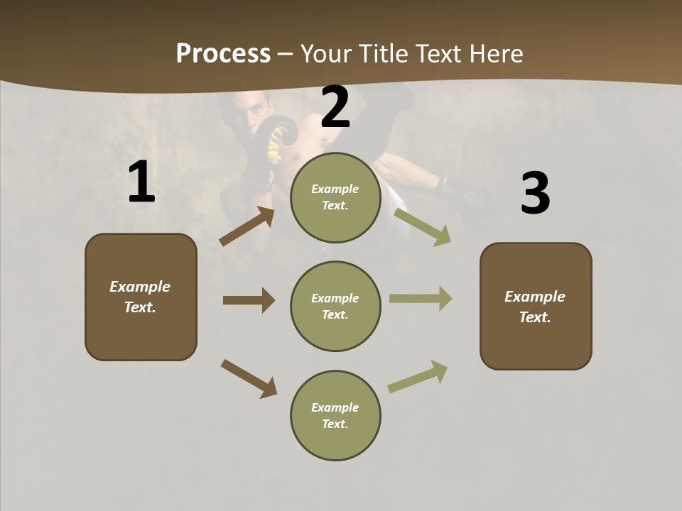 Karate Young Strong PowerPoint Template