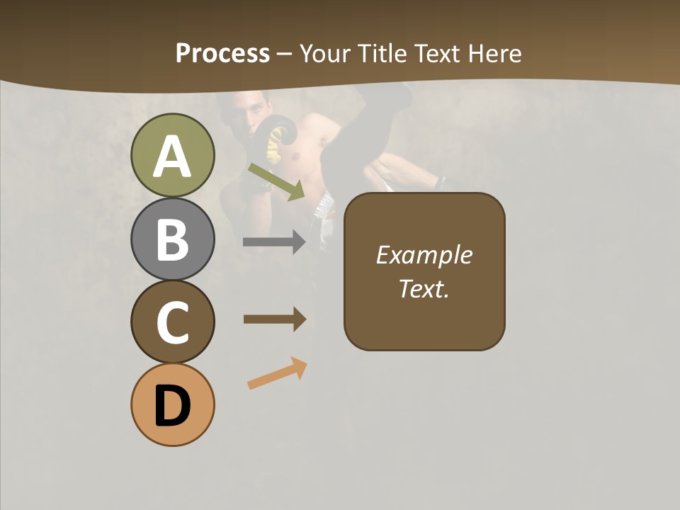 Karate Young Strong PowerPoint Template