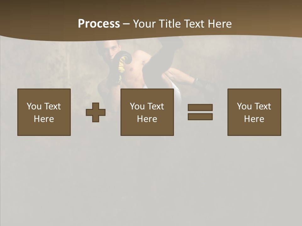 Karate Young Strong PowerPoint Template