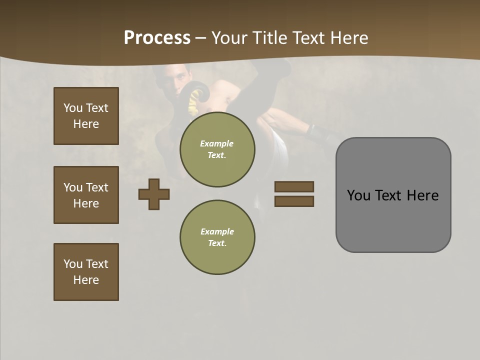 Karate Young Strong PowerPoint Template