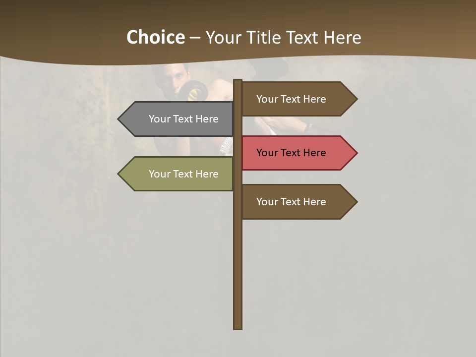 Karate Young Strong PowerPoint Template