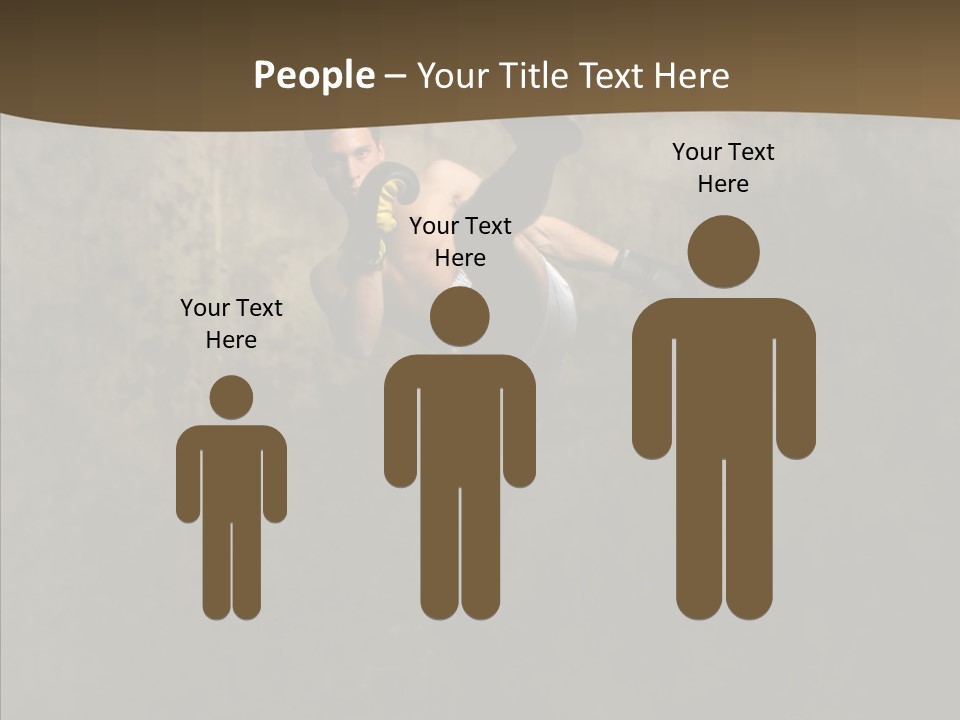 Karate Young Strong PowerPoint Template