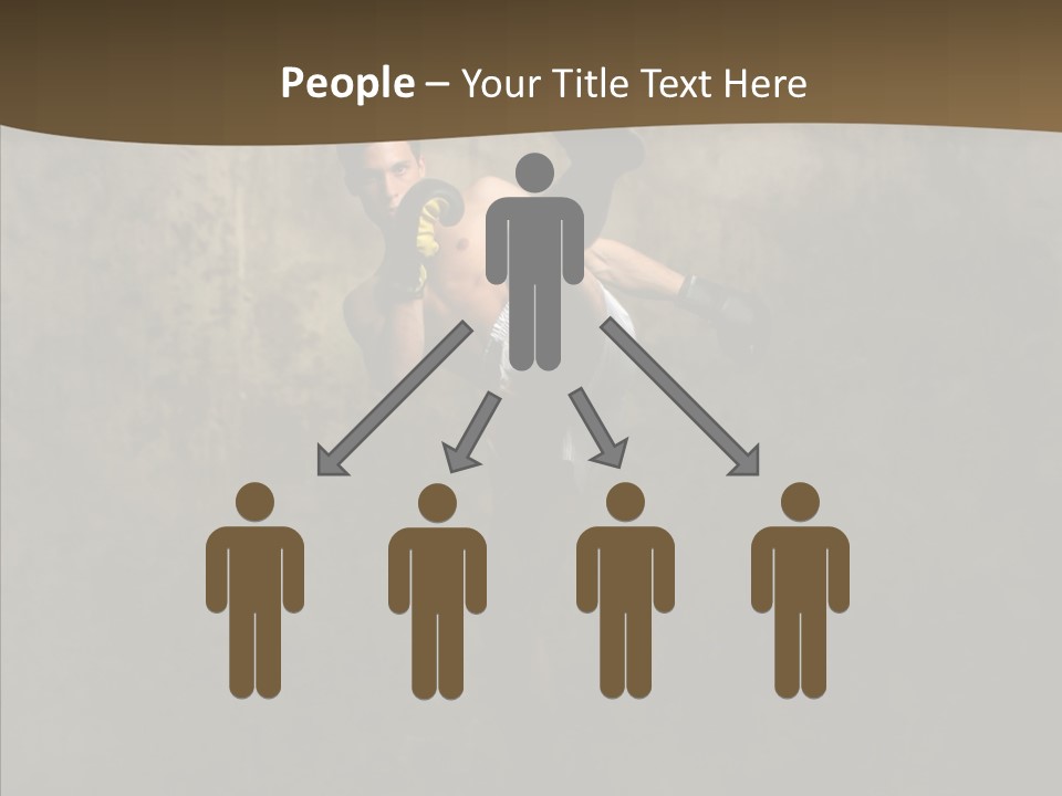 Karate Young Strong PowerPoint Template