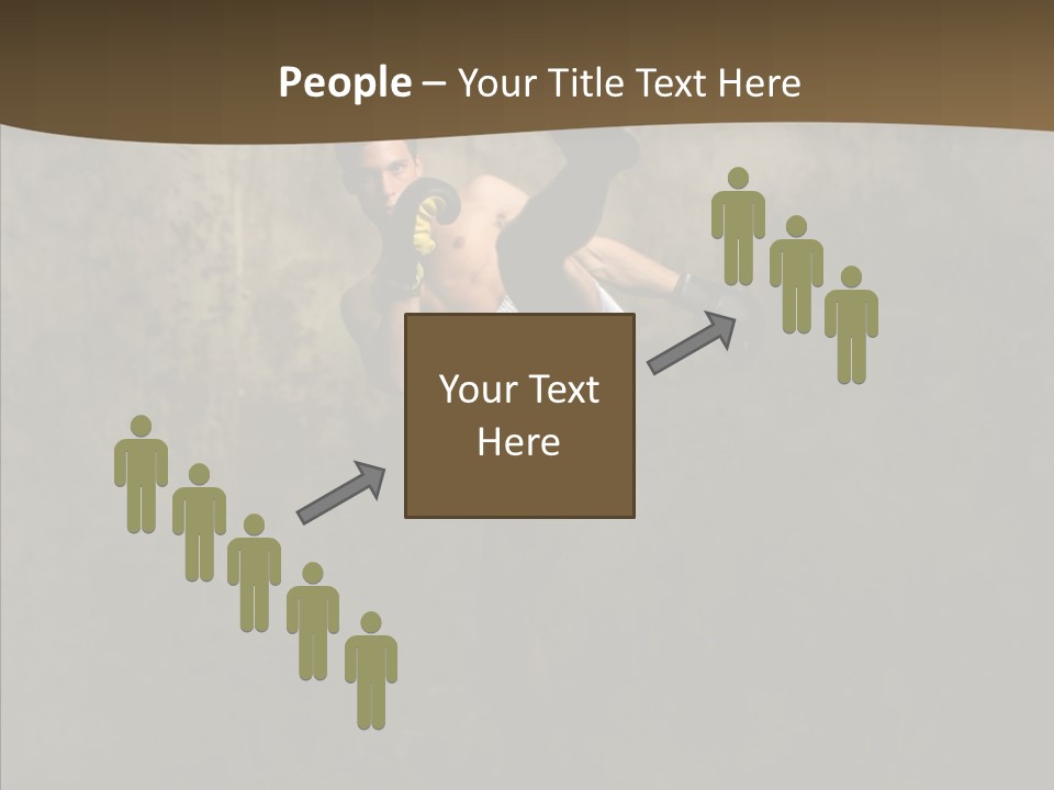 Karate Young Strong PowerPoint Template