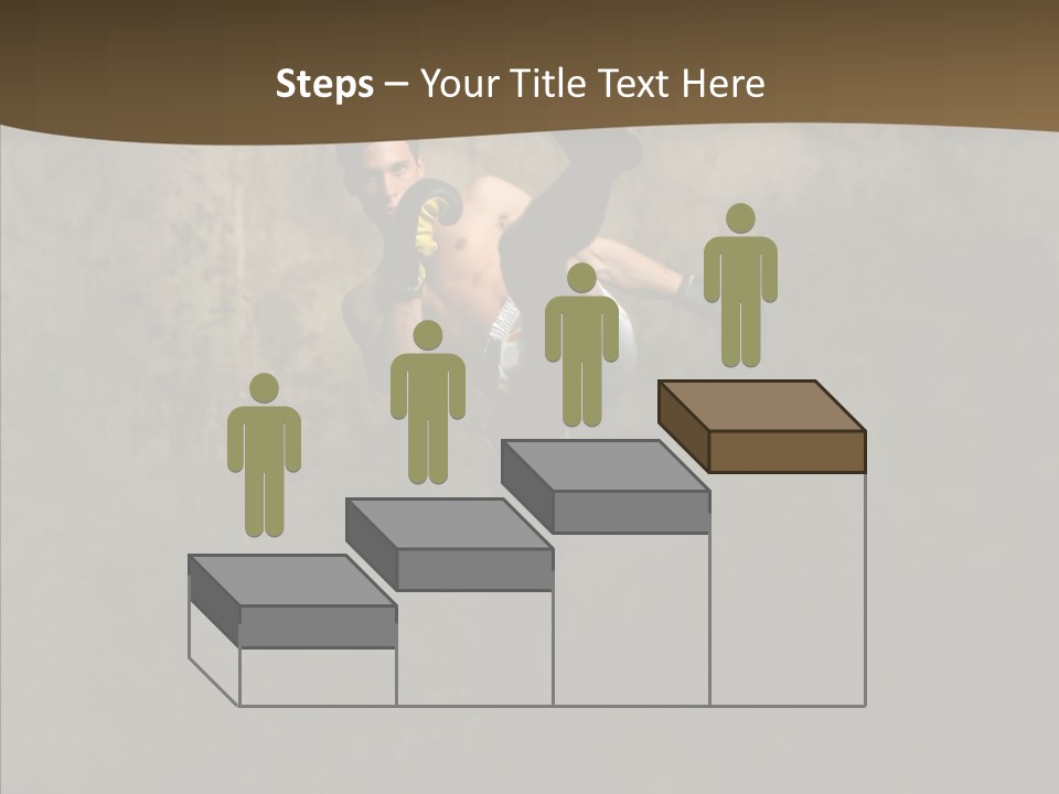 Karate Young Strong PowerPoint Template