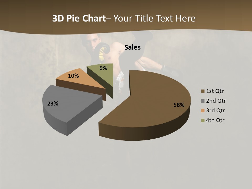 Karate Young Strong PowerPoint Template