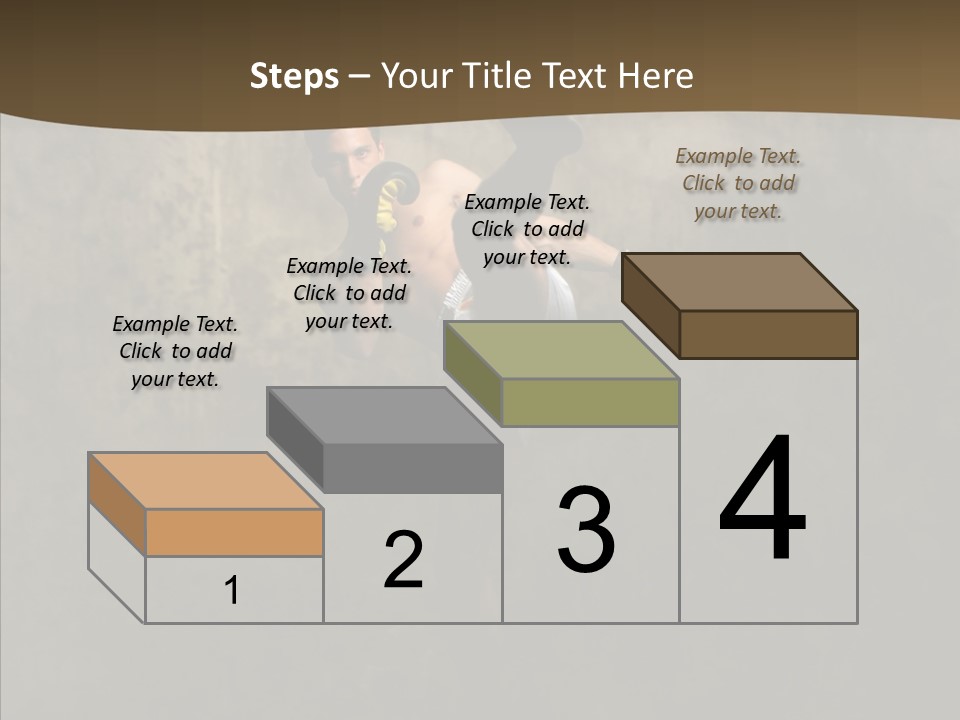 Karate Young Strong PowerPoint Template