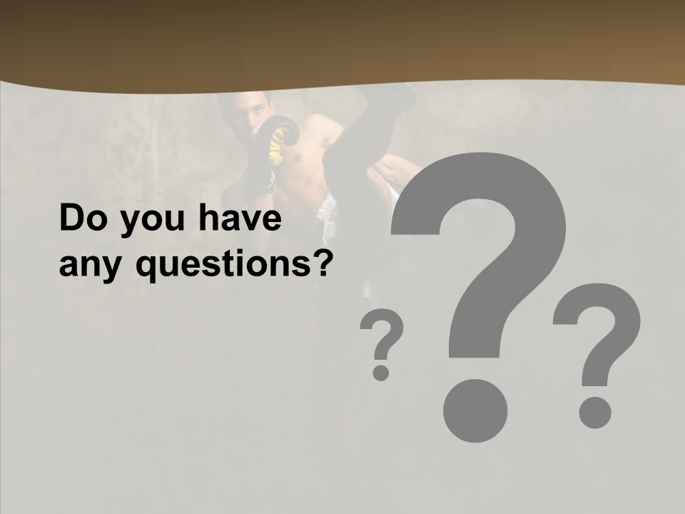 Karate Young Strong PowerPoint Template