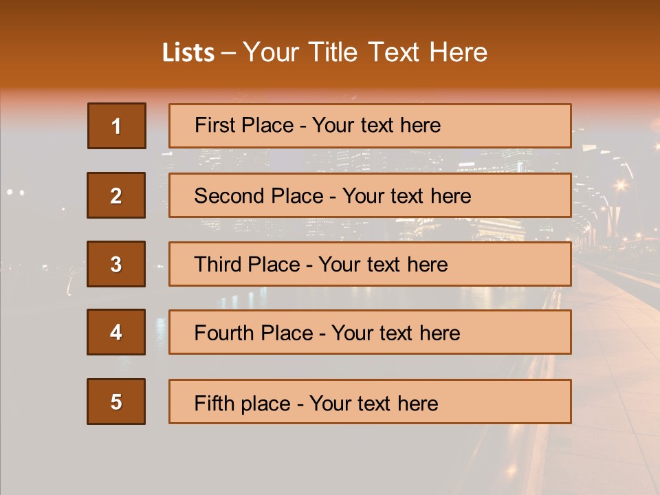 Resort Scene Tourist PowerPoint Template