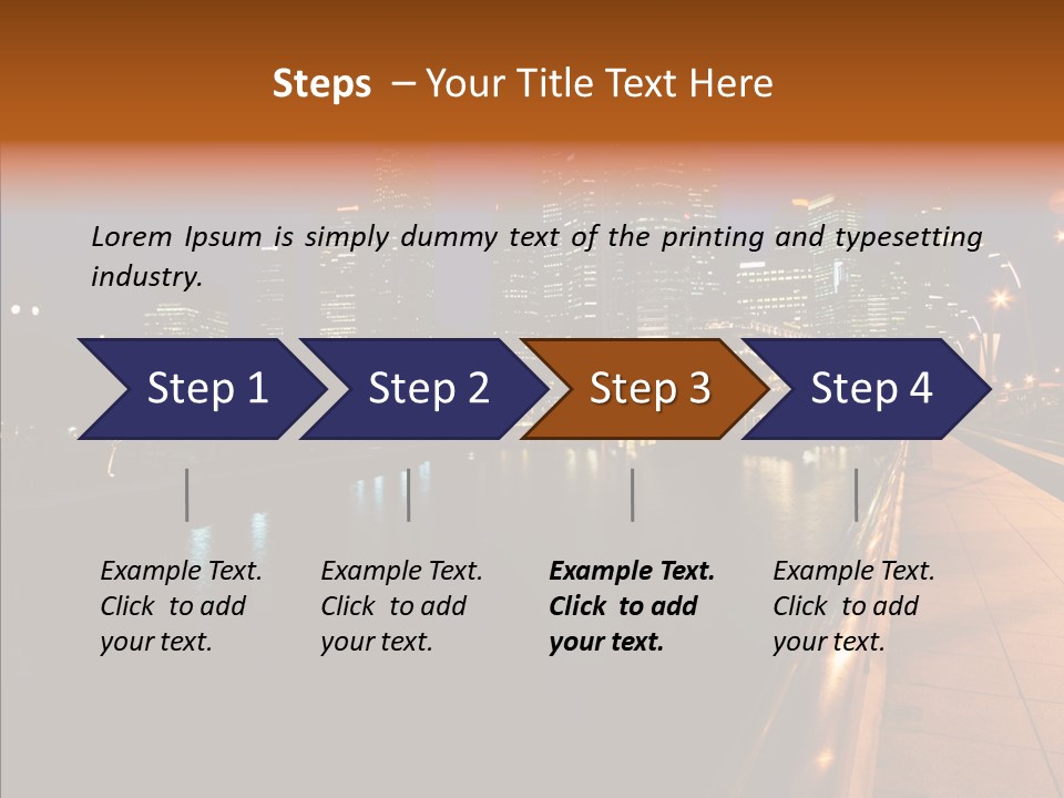 Resort Scene Tourist PowerPoint Template