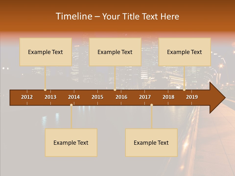 Resort Scene Tourist PowerPoint Template