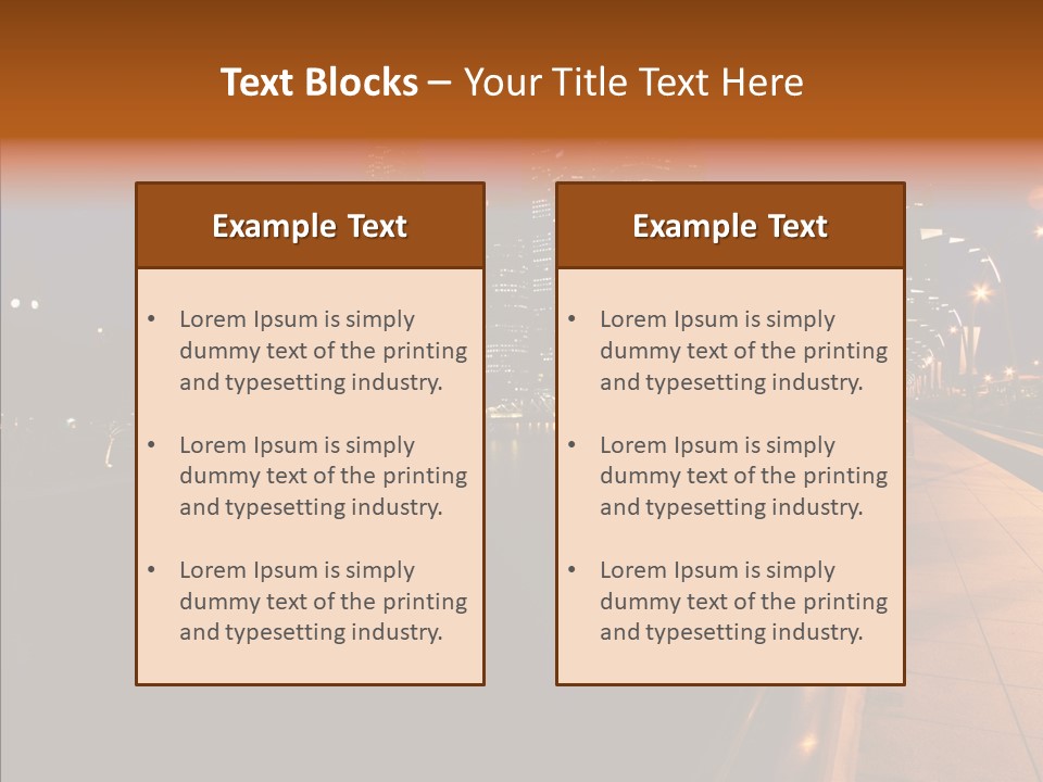 Resort Scene Tourist PowerPoint Template
