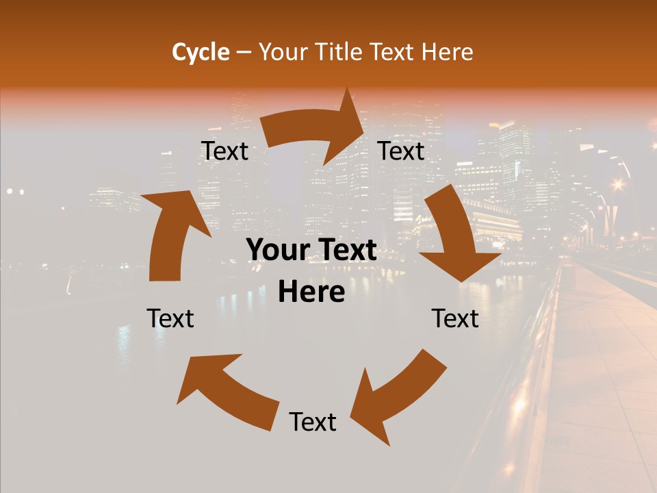 Resort Scene Tourist PowerPoint Template