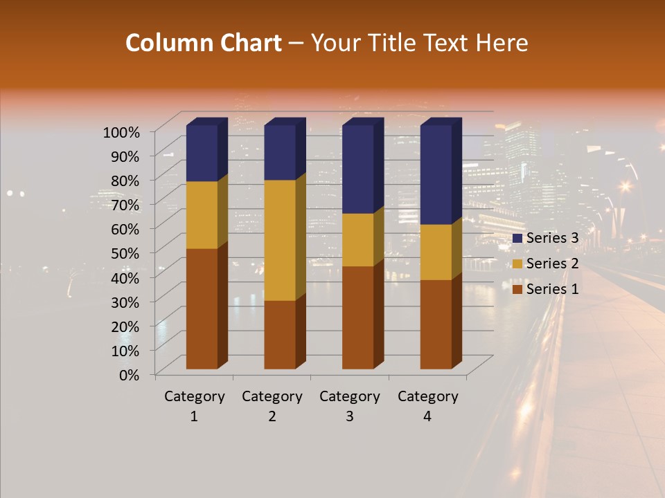 Resort Scene Tourist PowerPoint Template