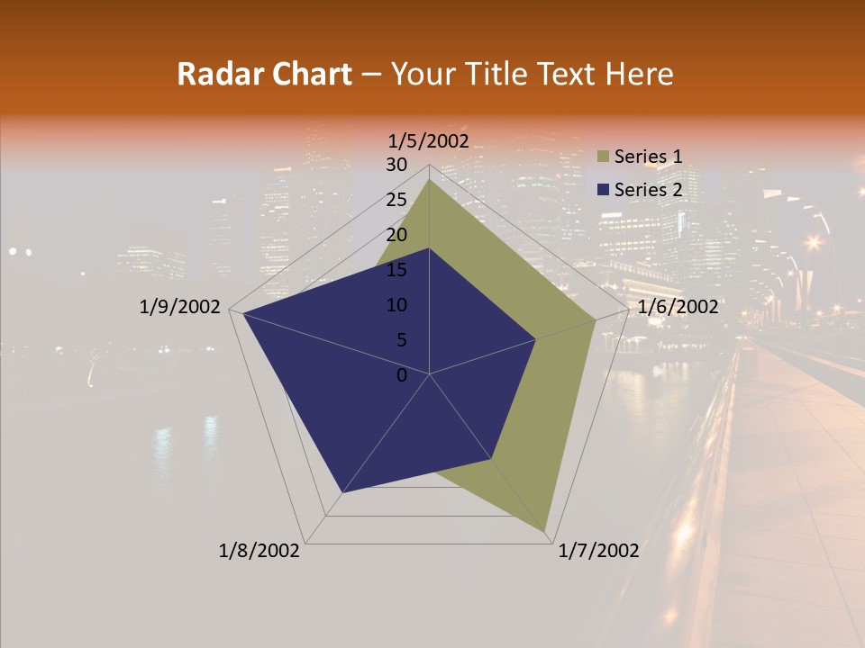 Resort Scene Tourist PowerPoint Template