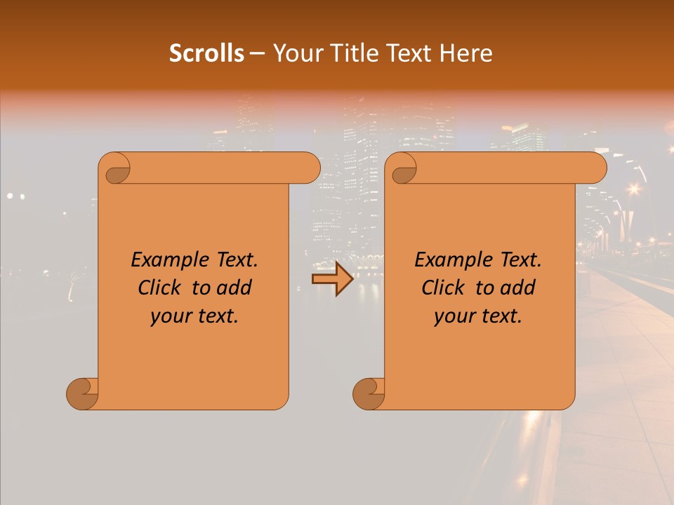 Resort Scene Tourist PowerPoint Template