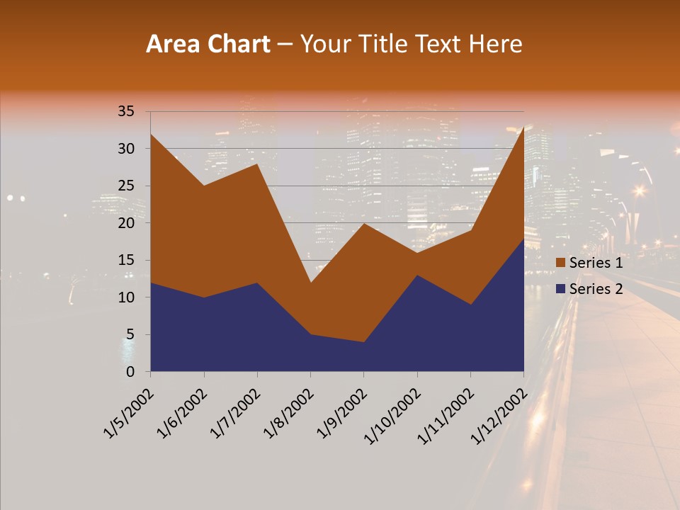 Resort Scene Tourist PowerPoint Template