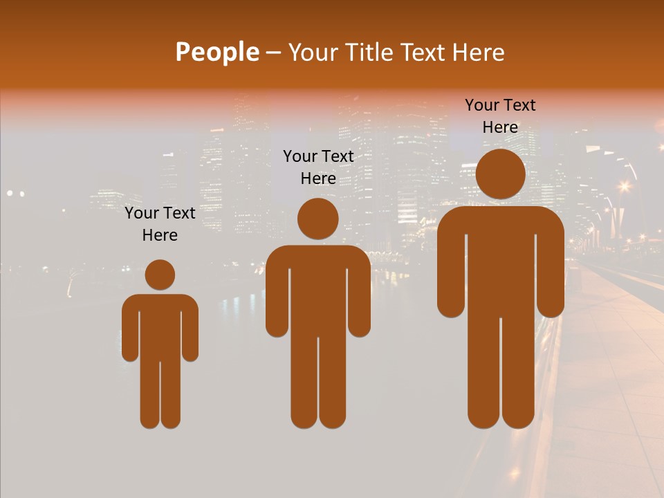 Resort Scene Tourist PowerPoint Template