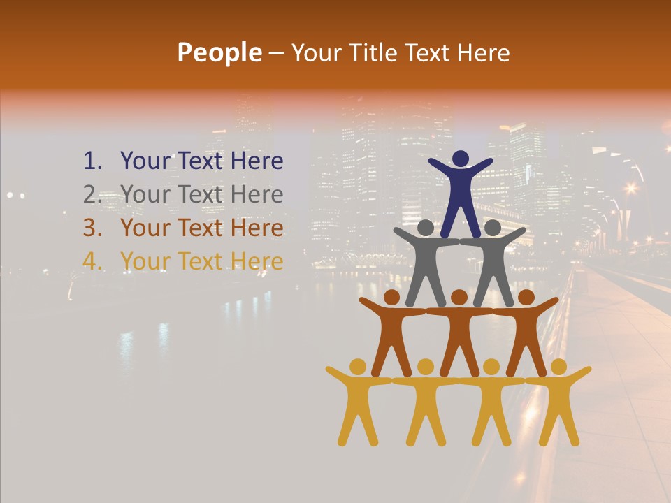 Resort Scene Tourist PowerPoint Template