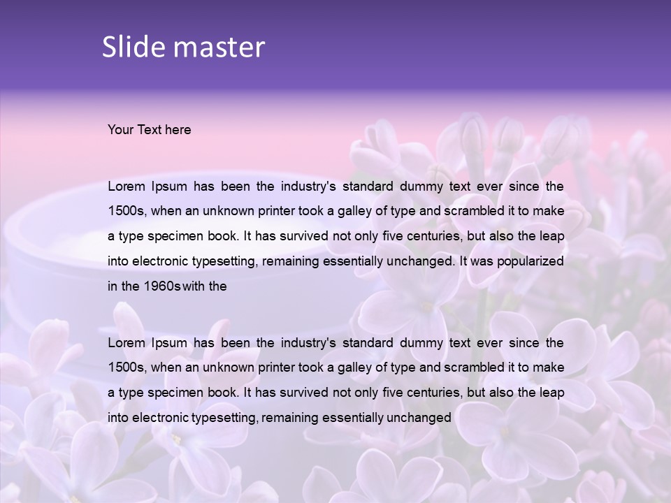 Skin Cream Minerals PowerPoint Template