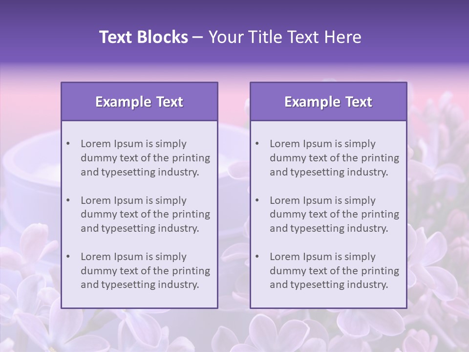 Skin Cream Minerals PowerPoint Template
