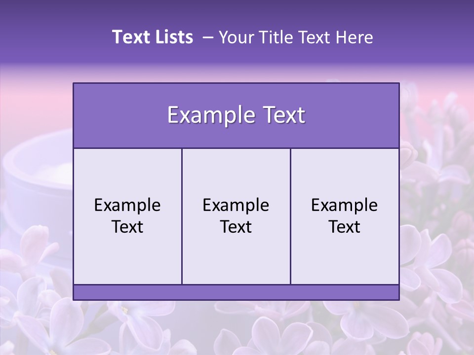 Skin Cream Minerals PowerPoint Template