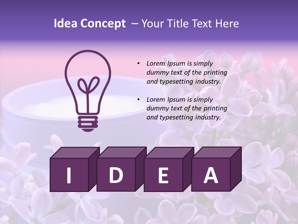 Skin Cream Minerals PowerPoint Template