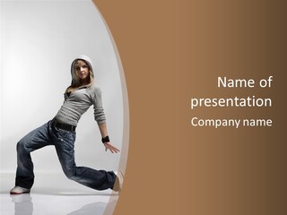 Moving High Body PowerPoint Template