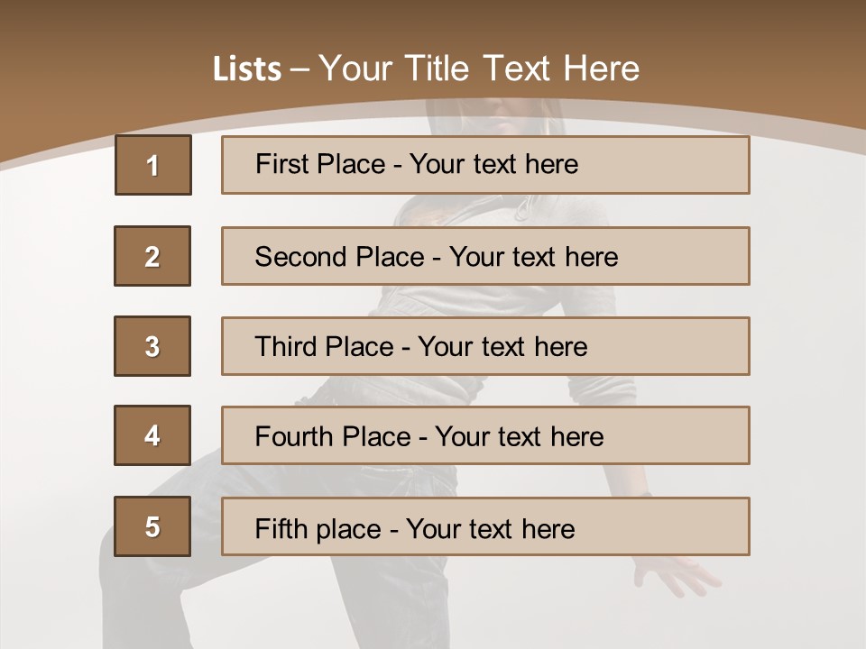 Moving High Body PowerPoint Template