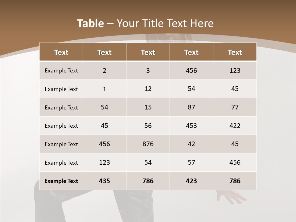 Moving High Body PowerPoint Template