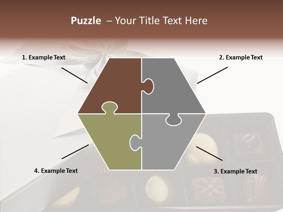 Ribbon Box White PowerPoint Template